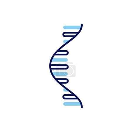 Téléchargez les illustrations : Icône vectorielle liée à l'ARN. Signe ARN. Isolé sur fond blanc. Illustration vectorielle modifiable - en licence libre de droit