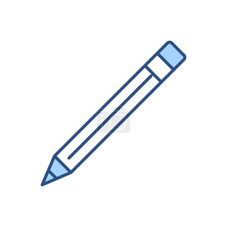 Illustration for Pencil related vector icon. Isolated on white background. Vector illustration - Royalty Free Image