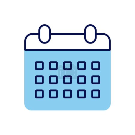 Illustration for Calendar related vector icon. Isolated on white background. Vector illustration - Royalty Free Image