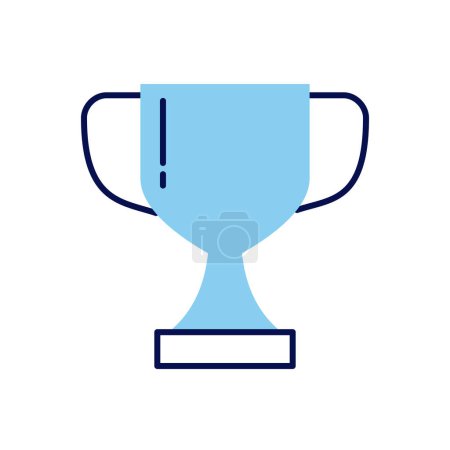 Illustration for Winner Cup related vector icon. Isolated on white background. Vector illustration - Royalty Free Image