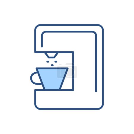 Ilustración de Cafetera icono vectorial relacionado. Aislado sobre fondo blanco. Ilustración vectorial - Imagen libre de derechos