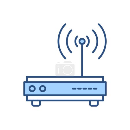 Illustration for Router related vector icon. Isolated on white background. Vector illustration - Royalty Free Image