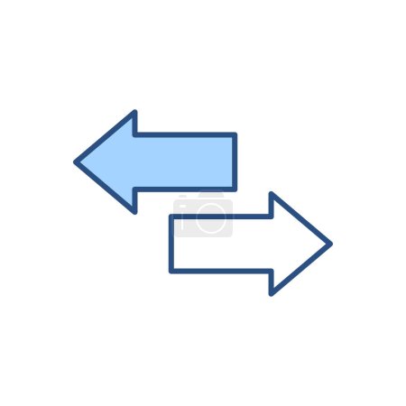 Ilustración de Icono vectorial relacionado con filas. Aislado sobre fondo blanco. Ilustración vectorial - Imagen libre de derechos