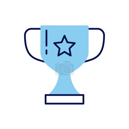 Illustration for Winner Cup related vector icon. Isolated on white background. Vector illustration - Royalty Free Image