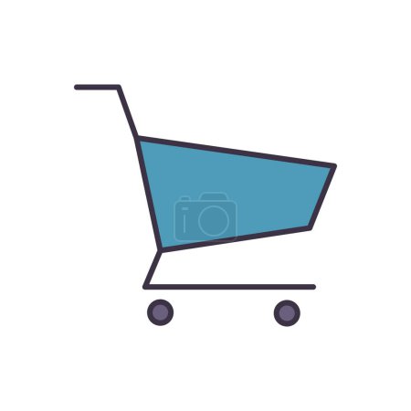 Photo for Shopping Cart related vector icon. Isolated on white background. Vector illustration - Royalty Free Image