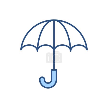 Illustration for Umbrella related vector icon. Isolated on white background. Vector illustration - Royalty Free Image