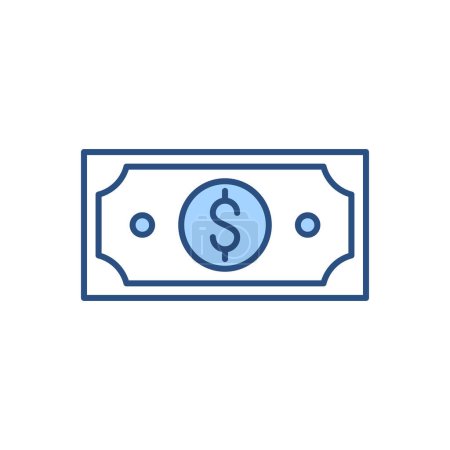 Téléchargez les illustrations : Icône vectorielle liée au dollar. Isolé sur fond blanc. Illustration vectorielle - en licence libre de droit