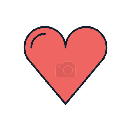 Photo for Heart related vector icon. Isolated on white background. Vector illustration - Royalty Free Image