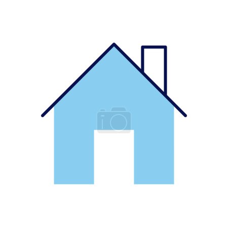 Photo for Home related vector icon. Isolated on white background. Vector illustration - Royalty Free Image
