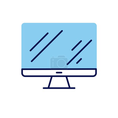 Photo for Monitor related vector icon. Isolated on white background. Vector illustration - Royalty Free Image