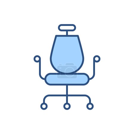 Photo for Office Chair related vector icon. Isolated on white background. Vector illustration - Royalty Free Image