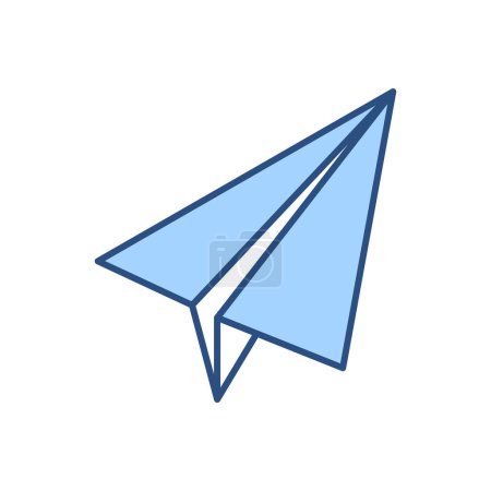 Ilustración de Icono de vector relacionado con Paper Airplane. Aislado sobre fondo blanco. Ilustración vectorial - Imagen libre de derechos