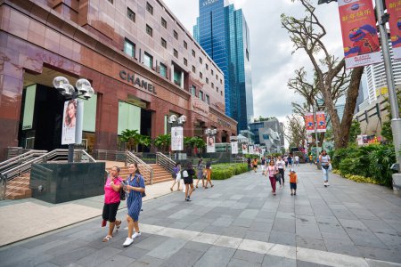 Photo for SINGAPORE - CIRCA JANUARY, 2020: street level view of Nge Ann City shopping center in the daytime. - Royalty Free Image