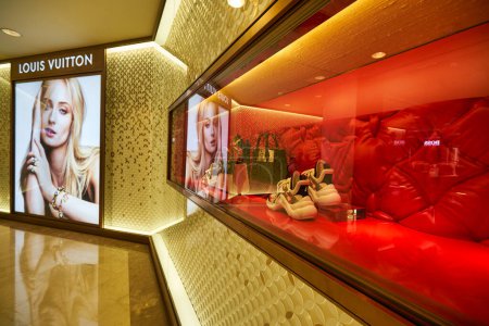 Photo for SINGAPORE - CIRCA JANUARY, 2020: Louis Vuitton luxury goods on display at Nge Ann City shopping center. - Royalty Free Image
