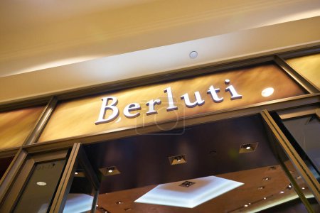 Photo for SINGAPORE - CIRCA JANUARY, 2020: Berluti sign over store entrance in Nge Ann City shopping center. - Royalty Free Image