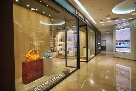 Photo for SINGAPORE - CIRCA JANUARY, 2020: Bottega Veneta storefront in Nge Ann City shopping center. - Royalty Free Image
