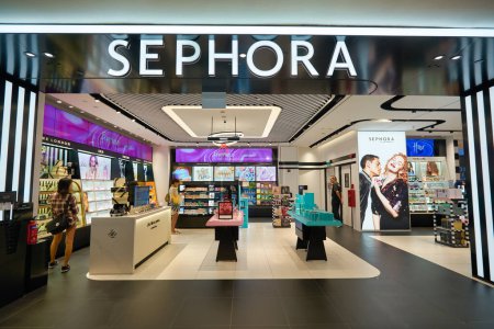 Photo for SINGAPORE - CIRCA JANUARY, 2020: Sephora sign over the store entrance at Nge Ann City shopping center. - Royalty Free Image