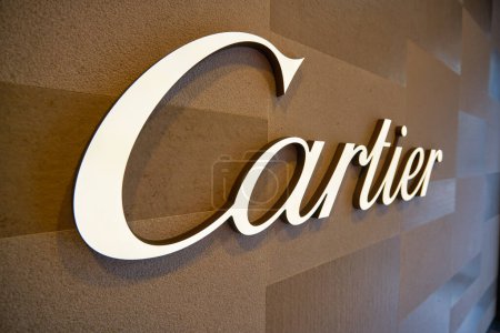 Photo for SINGAPORE - CIRCA JANUARY, 2020: close up shot of Cartier sign as seen at the store in Nge Ann City shopping center. - Royalty Free Image