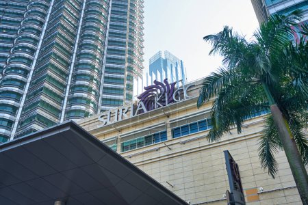 Photo for KUALA LUMPUR, MALAYSIA - CIRCA JANUARY, 2020: Suria KLCC sign as seen on shopping mall building in Kuala Lumpur. - Royalty Free Image