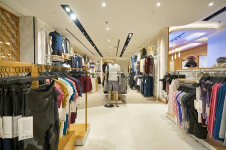Photo for KUALA LUMPUR, MALAYSIA - CIRCA JANUARY, 2020: interior shot of Lululemon store at Suria KLCC shopping mall in Kuala Lumpur. - Royalty Free Image