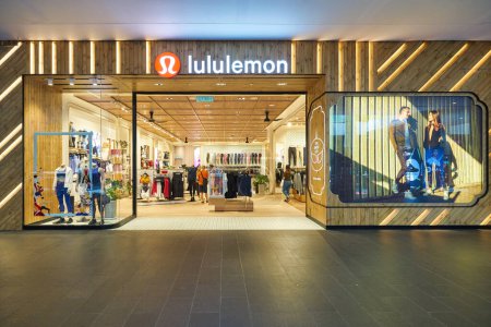 Photo for KUALA LUMPUR, MALAYSIA - CIRCA JANUARY, 2020: entrance to Lululemon store in Pavilion Kuala Lumpur shopping centre. - Royalty Free Image
