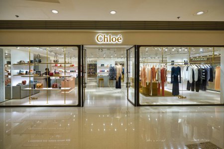 Photo for HONG KONG, CHINA - CIRCA DECEMBER, 2019: entrance to Chloe store in Hong Kong - Royalty Free Image