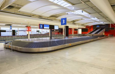Photo for Baggage reclaim area at the airport. - Royalty Free Image