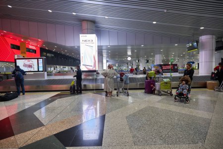 Photo for KUALA LUMPUR, MALAYSIA - CIRCA JANUARY, 2020: baggage reclaim area at Kuala Lumpur International Airport. - Royalty Free Image