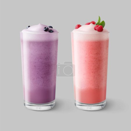 Photo for Berry smoothies. Isolated vector illustration - Royalty Free Image