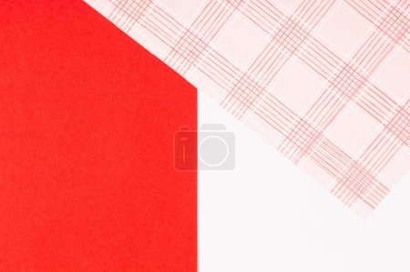 Photo for Christmas red and white paper background - Royalty Free Image