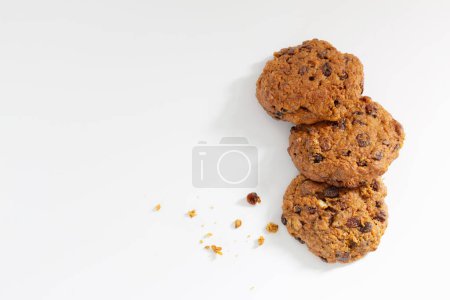 Photo for Homemade cookies on white background - Royalty Free Image