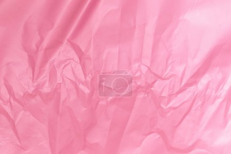 Photo for Background by pink crumpled paper - Royalty Free Image