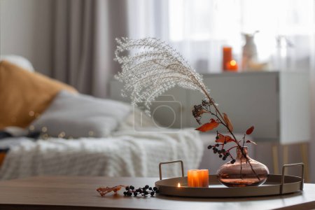 Photo for Cozy home interior with autumn decoration - Royalty Free Image