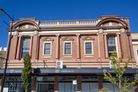 Foto de La primera Oficina de Correos de Toowoomba, construida en 1914 en la esquina de las calles Ruthven y Russell en Toowoomba, Queensland, Australia. Aquí, la fachada de Russell Street. - Imagen libre de derechos