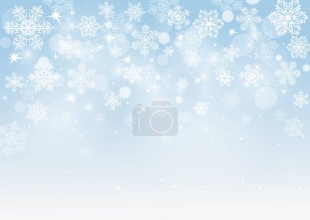 Foto de Fondo azul Vector copo de nieve - Imagen libre de derechos