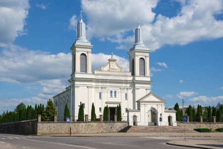 Photo for Old ancient catholic church of St Wenceslas, Volkovysk, Grodno region, Belarus. - Royalty Free Image