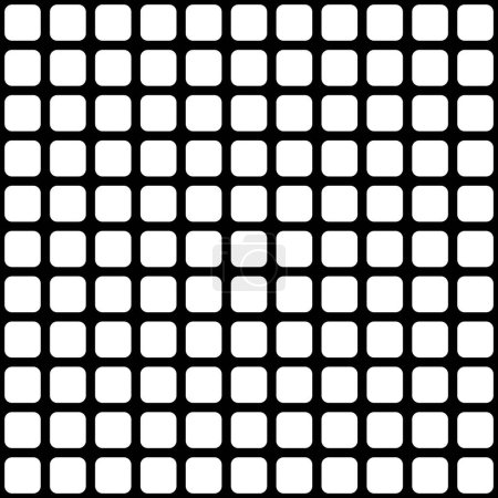 Téléchargez les photos : Délicats points carrés blancs sur fond noir motif sans couture. Modèle géométrique abstrait doux. Pois points, mouchetures, taches motif sans couture - en image libre de droit