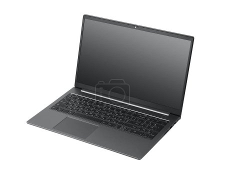 Photo for Laptop isolated on white background - Royalty Free Image