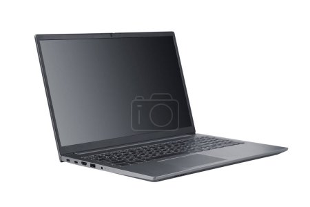 Photo for Laptop isolated on white background - Royalty Free Image