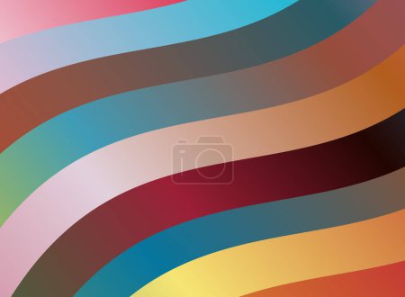 Foto de Fondo abstracto a rayas multicolor. Ilustración vectorial
. - Imagen libre de derechos