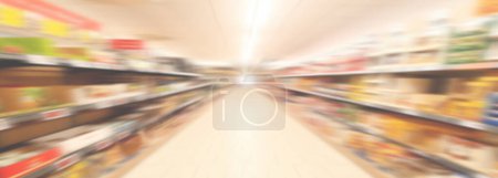 Photo for Abstract blur and defocused supermarket - Royalty Free Image