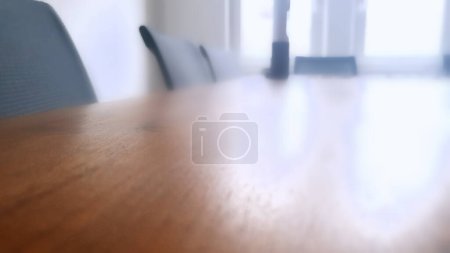 Photo for Empty meeting room with table and chairs - Royalty Free Image