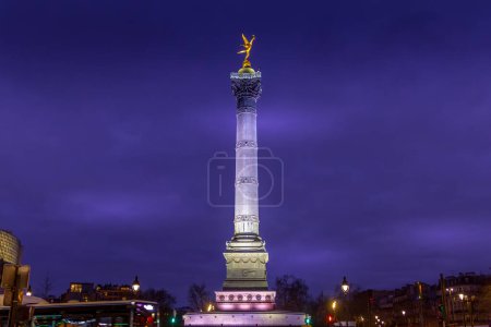 Place de la Bastille und die Opera Bastille, Paris, Frankreich