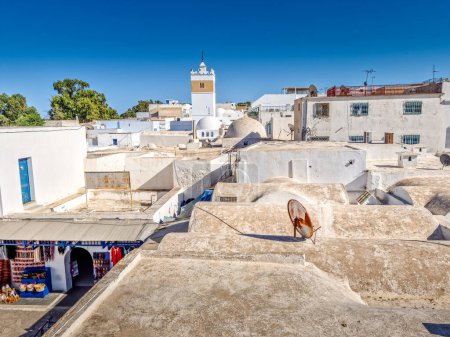 Téléchargez les photos : Vue de la médina Hammamet, Tunisie - en image libre de droit