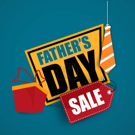 Father's Day Sale Poster, Sticker and Tag.