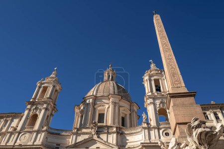 Photo for Rome, Italy- November 2022: The beautiful architecture of Piazza Navona - Royalty Free Image