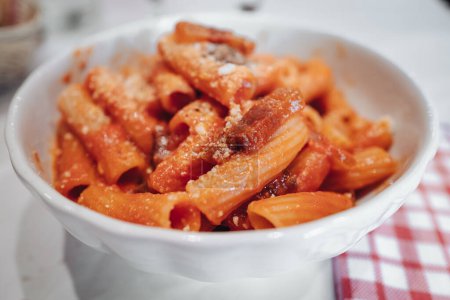 Photo for The famous pasta alla amatriciana from Rome - Royalty Free Image