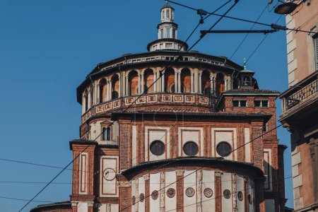 Foto de Milano, Italia - Marzo 2023: Iglesia de Santa MAria delle Grazie - Imagen libre de derechos