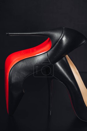 Photo for Milan, Italy - April 2023: still life of the iconic shoes Louboutin model So Kate 120 - Royalty Free Image