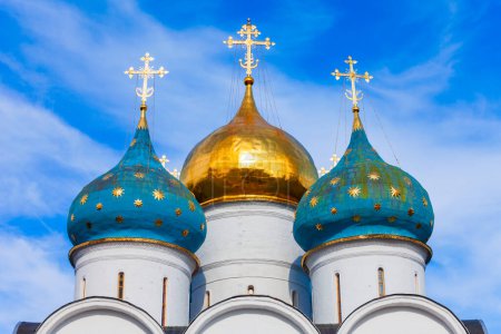 Trinidad Lavra Monasterio de San Sergio en la ciudad de Sergiyev Posad, anillo de oro de Rusia